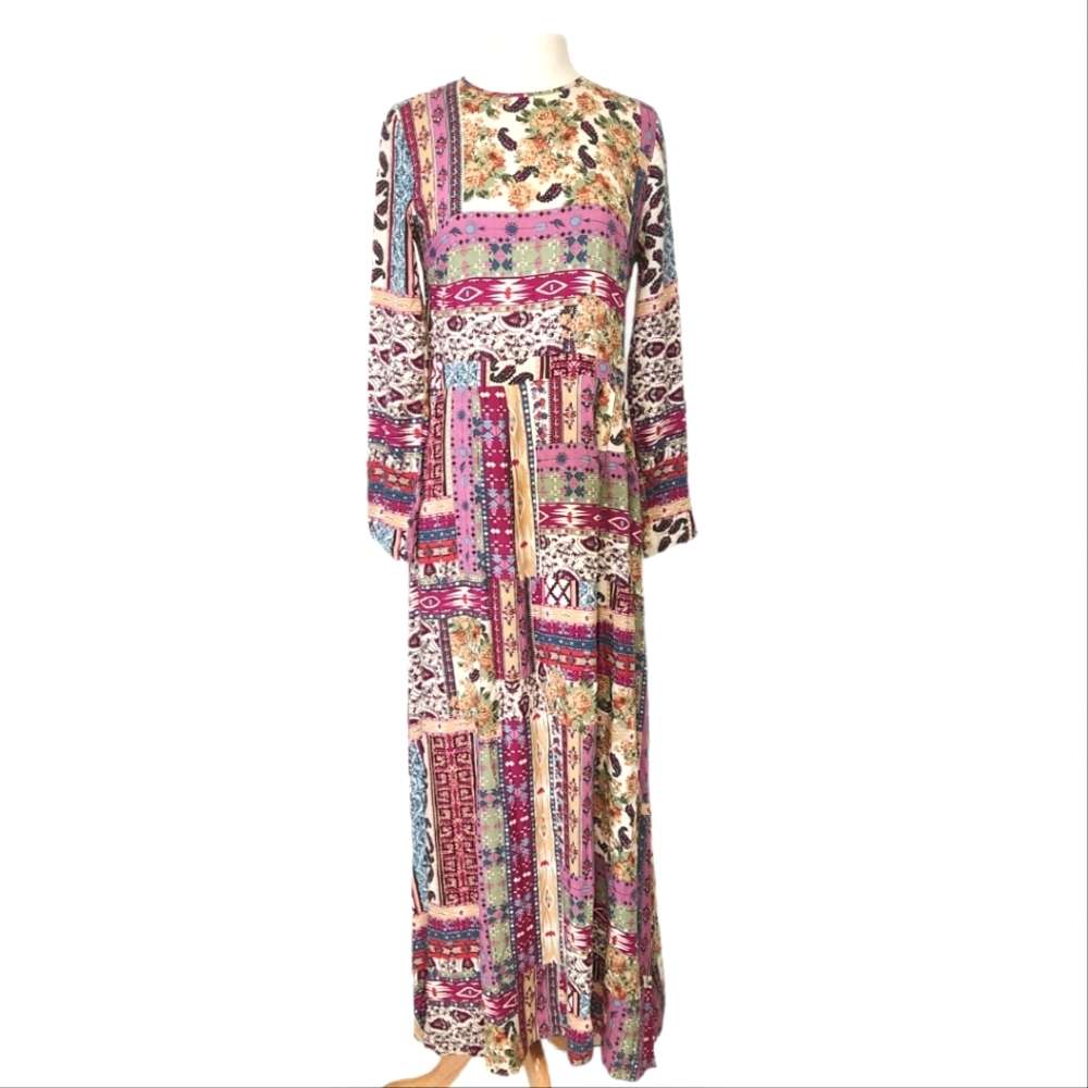 Appleline Women's Long Boho Dress  Sz 6